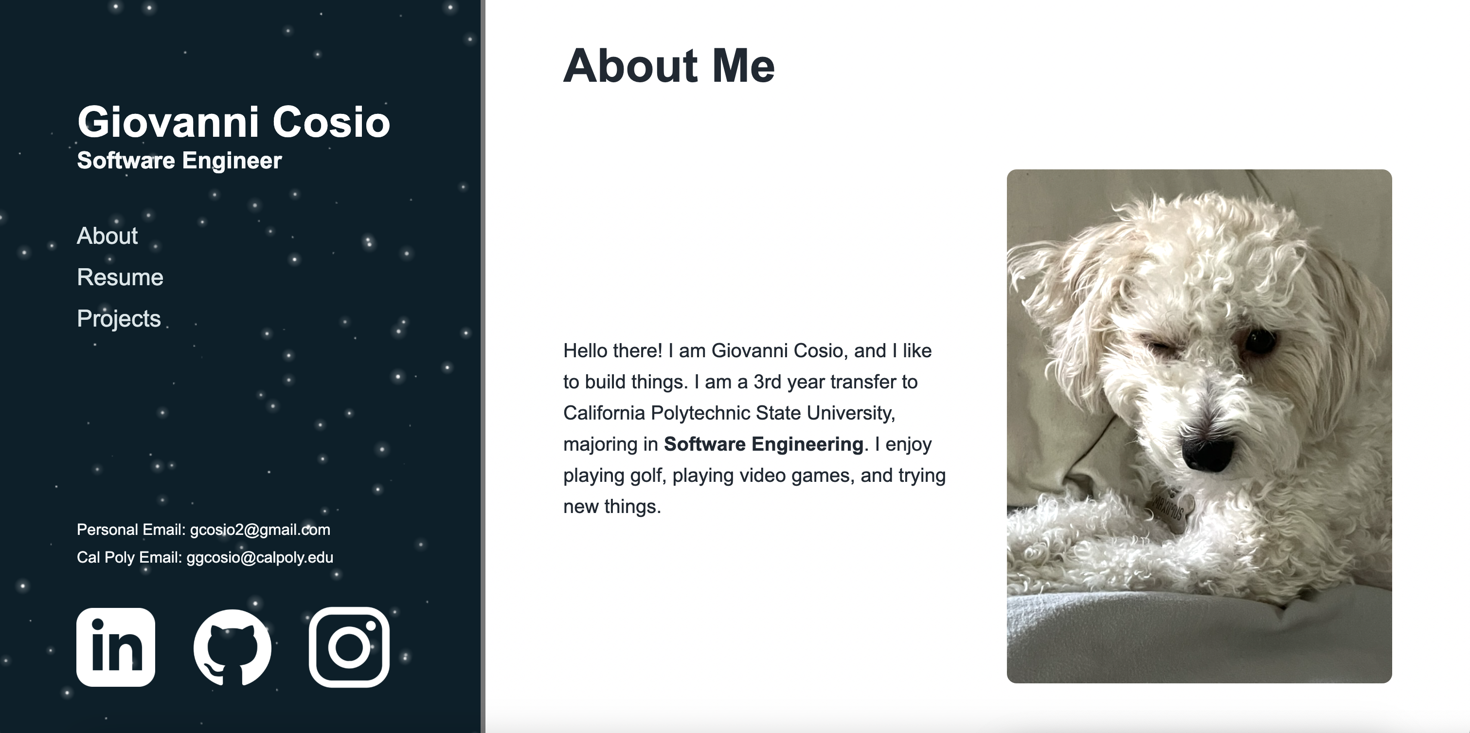 A screenshot of this website